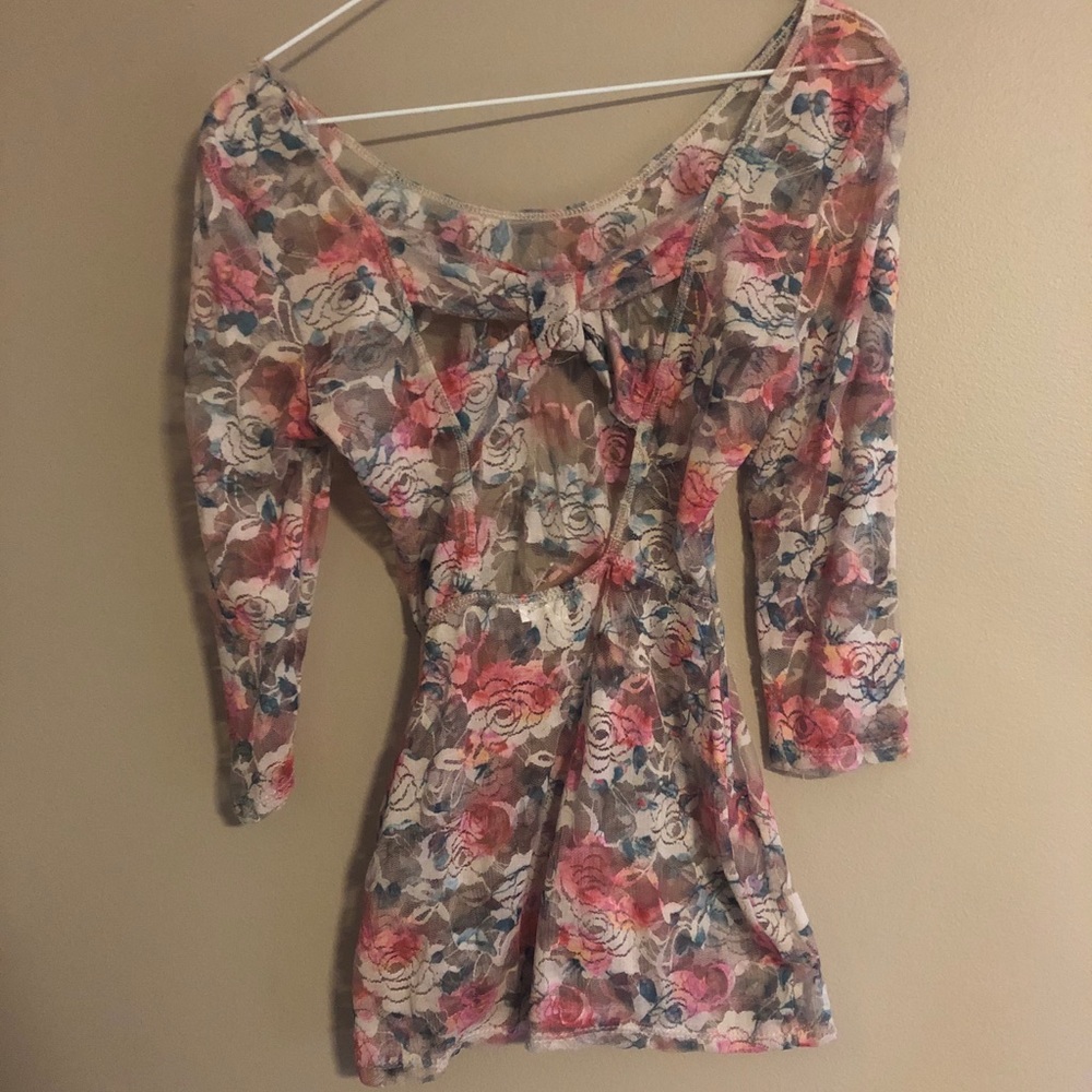 Deliah’s Floral Lace Shirt